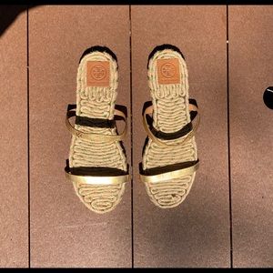 Tory Burch Gold Sandals